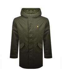 Lyle & Scott - Padded Fishtail Parka - Lyst