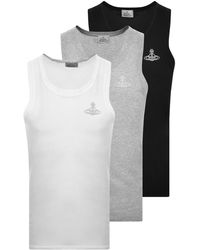 Vivienne Westwood - Three Pack Vest T Shirts - Lyst