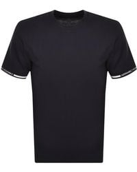 Armani Exchange - Short Sleeve Tipped T Shirt - Lyst