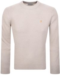 Farah - Farah Allerton Knit Jumper Smoke - Lyst
