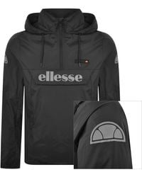 Ellesse overhead jacket with reflective logo in black hot sale