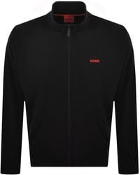 HUGO - Austin Waffle Sweatshirt - Lyst