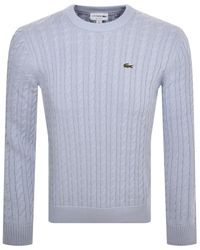 Lacoste - Cable Knit Jumper - Lyst