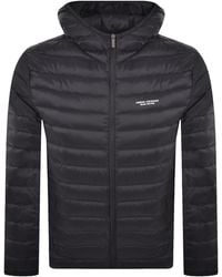 ARMANI EXCHANGE - Hooded Down Jacket - Lyst
