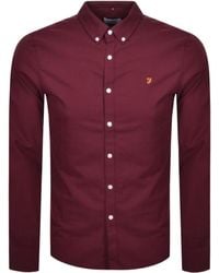 Farah - Farah Brewer Slim Fit Shirt - Lyst