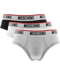 Moschino - Underwear Three Pack Briefs - Lyst