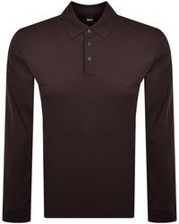 BOSS BUSINESS - Boss Pado 30 Long Sleeved Polo T Shirt - Lyst