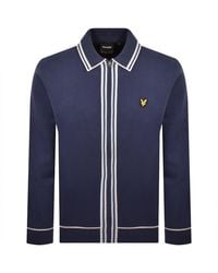 Lyle & Scott - Tipped Full Zip Sweatshirt - Lyst