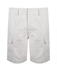 Pretty Green - Bostall Cargo Shorts Stone - Lyst
