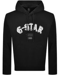 G-Star - Logo Hoodie - Lyst