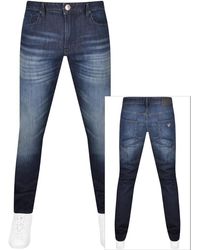 Armani - Emporio J06 Slim Fit Jeans Mid Wash - Lyst
