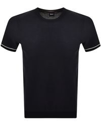 BOSS BUSINESS - Boss H Jianluca Knit T Shirt Dark - Lyst
