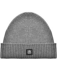HUGO - Xola Metal Wool Beanie - Lyst