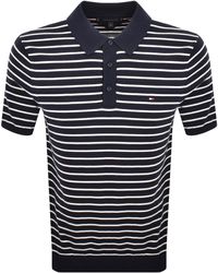 Tommy Hilfiger - Knit Striped Polo T Shirt - Lyst