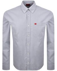 HUGO - Long Sleeved Evito Shirt Pale - Lyst