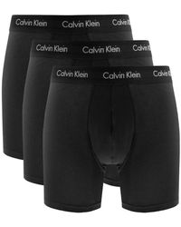 Calvin Klein Cotton Underwear 3 Pack Boxer Shorts in Green for Men - Lyst