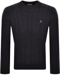 Farah - Farah Knight Cable Knit Jumper - Lyst