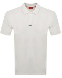 HUGO - Dangula Polo T Shirt Off - Lyst