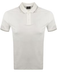Armani - Emporio Short Sleeved Polo Off - Lyst