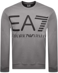 EA7 - Emporio Armani Logo Sweatshirt - Lyst