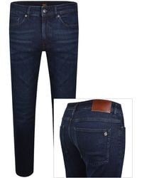 BOSS - Boss Delaware Slim Fit Jeans Dark Wash - Lyst