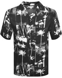 Calvin Klein - Resort Print Short Sleeved Shirt - Lyst