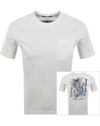 Replay - Back Graphic T Shirt Off - Lyst