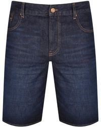Armani Exchange - J65 Slim Denim Shorts - Lyst
