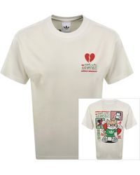 adidas Originals - V-Day Cat Graphic T Shirt - Lyst