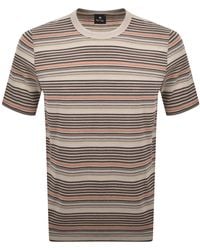 Paul Smith - Striped Regular Fit T Shirt - Lyst