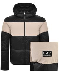 EA7 - Emporio Armani Quilted Bomber Jacket - Lyst