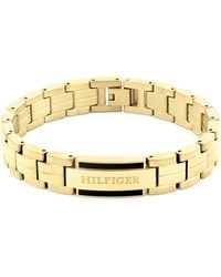 Tommy Hilfiger - Jewelry Men's Link Bracelet In Yellow Gold - 2790601 - Lyst