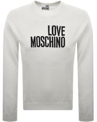 Moschino - Knit Sweatshirt Off - Lyst