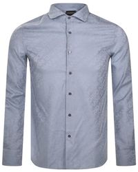 Armani - Emporio Logo Long Sleeve Shirt - Lyst