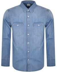 Levi's - Barstow Denim Long Sleeve Shirt - Lyst