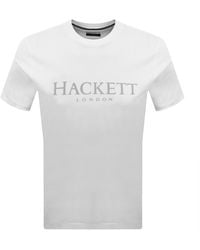 Hackett - Heritage Essential T Shirt Optic - Lyst