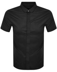 Armani Exchange - Slim Fit Short Sleeved Shirt - Lyst