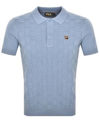 Fila - Square Knit Polo T Shirt - Lyst