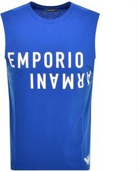 Armani - Emporio Sleeveless T Shirt - Lyst