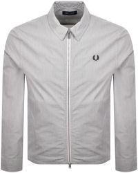 Fred Perry - Seersucker Overshirt - Lyst