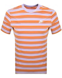 Nike - Club Stripe T Shirt - Lyst