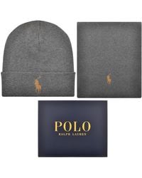 Ralph Lauren - Beanie And Scarf Set - Lyst
