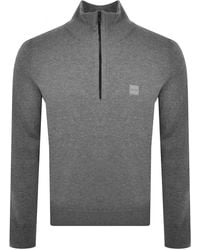 BOSS - Boss Kanobix Quarter Zip Jumper - Lyst