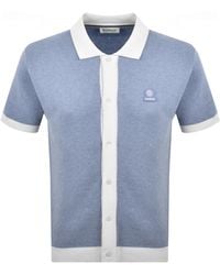 Sandbanks - Full Button Polo T Shirt - Lyst
