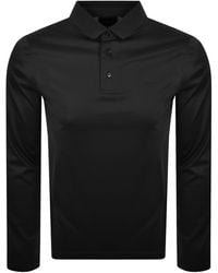 Armani - Emporio Long Sleeved Polo T Shirt - Lyst