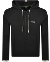 BOSS - Boss Full Zip Zone Hoodie - Lyst