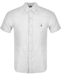 Ralph Lauren Linen Slim Fit Shirt - White
