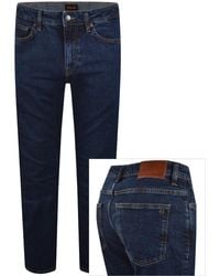 BOSS - Boss Delaware Slim Fit Jeans Dark - Lyst