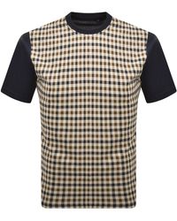 Aquascutum - Body Club Check T Shirt - Lyst