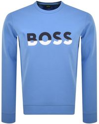 BOSS by HUGO BOSS Sweater 50472719 Dalker in het Zwart gym en workout voor heren Sweaters Dames Kleding voor voor heren Kleding voor sport 